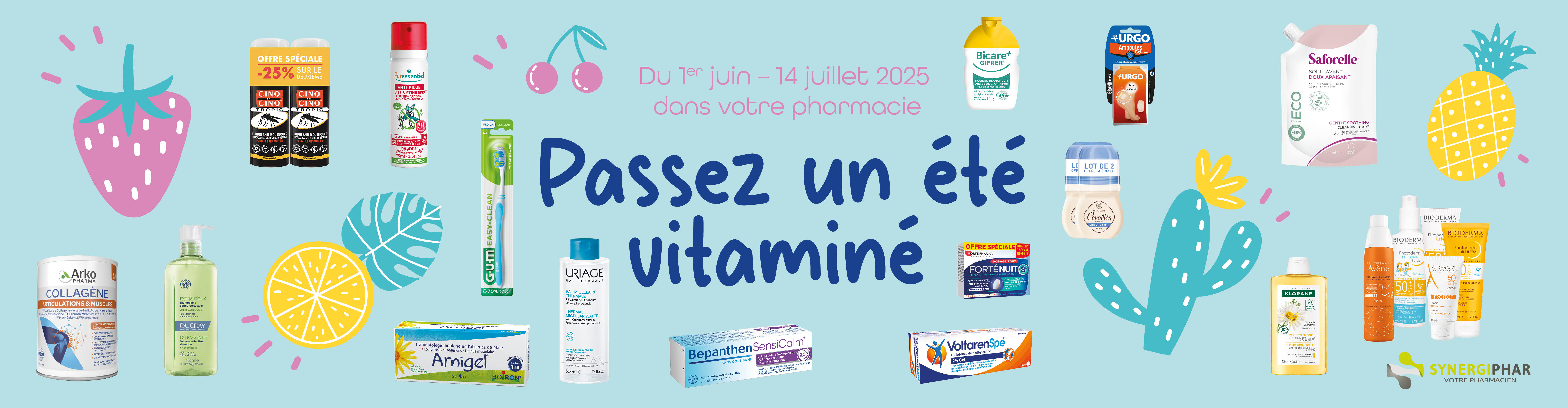 Promotions produits en pharmacie 1er juin - 14 juillet 2025